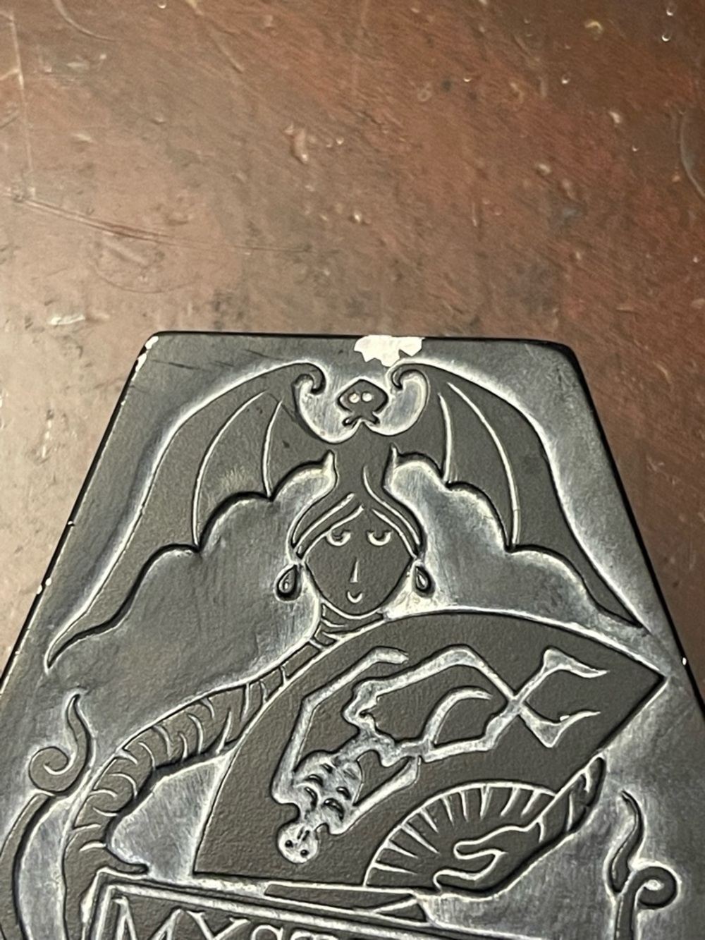Edward Gorey PBS Mystery! Black Slate Coffin Trinket Box Artwork Rare - Picture 2 of 9